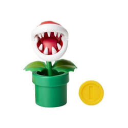 Figurine super Mario plante Piranha avec pièce