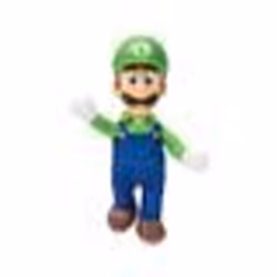 Peluche - JAKKS PACIFIC - Super Mario Bros. le film - Luigi - 30 cm - Blanc
