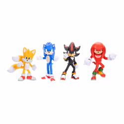 Sonic the Hedgehog 3 Sonic Action 4 Pack, 3 an(s), Multicolore
