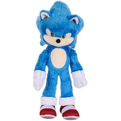 Peluche Deluxe Sonic - JAKKS PACIFIC - 33 cm - Douce - Détails Réalistes - Mixte