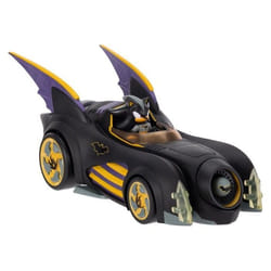 Jakks Pacific - DC x Sonic The Hedgehog - Figurine avec véhicule Shadow Batman & Batmobile 6 cm