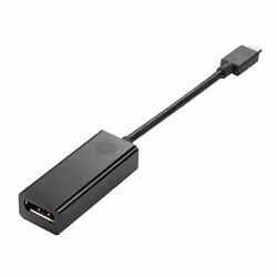 HP USB-C-zu-DP-Adapter, Noir, 15,2 mm, 23,6 mm, 180 mm, 32,3 g, 1 pièce(s)