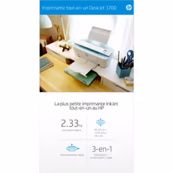 HP DeskJet Imprimante tout-en-un 3760, Couleur, Imprimante pour Domicile, Impression, numérisation, copie, sans fil, Sans fil; Éligibilité Instant Ink; Imprimer depuis un téléphone ou une tablette; Numériser vers PDF - Vue supplémentaire 8