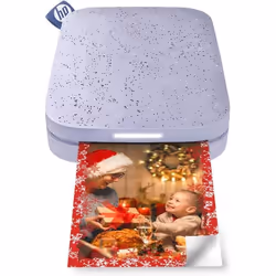 Imprimante photo instantanée - HP - Sprocket 2x3 - Violet - Sans fil - 10 feuilles ZINK incluses