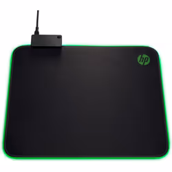 HP Tapis de souris gaming 400 pour Pavilion, Noir, Monochromatique, Caoutchouc, Tapis de souris de jeu