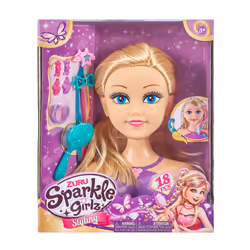 ZURU Sparkle Girlz Tête de coiffage Princesse