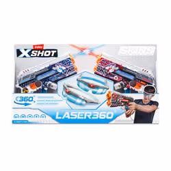 X-Shot Laser 36° Skins (2 pistolets laser et 2 casques infrarouges) ZURU