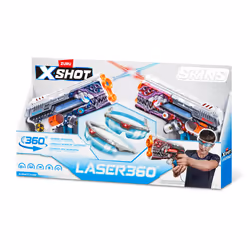 X-Shot Laser 36° Skins (2 pistolets laser et 2 casques infrarouges) ZURU