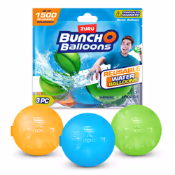 Bunch O Balloons Pack de 3 ballons d’eau réutilisables, Ballons d'eau, Multicolore, 3 an(s), 3 pièce(s)