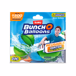 Bunch O Balloons Pack de 3 ballons d’eau réutilisables ZURU