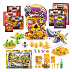 Smashers Dino Island Gold Treasure Hunt, 3 an(s), Multicolore, Plastique