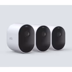 Arlo Pro 4, Caméra de sécurité IP, Intérieure, Sans fil, Interne, Sur bureau/mural, Noir, Blanc