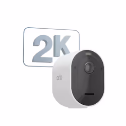 Arlo Caméra de sécurité sans fil Pro 5 2K Spotlight, pack de 1 blanc