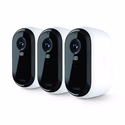 Arlo Essential Caméra de sécurité extérieure 2K, pack de 3