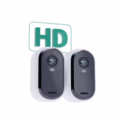Arlo Essential Caméra de sécurité extérieure, pack de 2