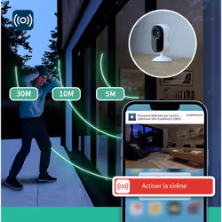 Arlo Essential 2K Caméra de sécurité intérieure, pack de 2 - Vue supplémentaire 9