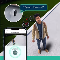 Arlo Caméra de sécurité extérieure Essential 2K & 2 panneaux solaires, kit de 2 - Vue supplémentaire 6
