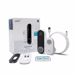 Arlo Essential Sonnette Vidéo 2K &amp; Carillon