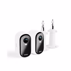 Arlo Essential Caméra de sécurité extérieure & 2 Support de fixation réglable, pack de 2, Caméra de sécurité IP, Intérieure e ...
