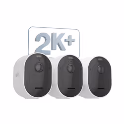 Arlo Pro Caméra de surveillance extérieure 5 2K+, kit de 3 caméras