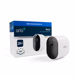 Arlo Pro Caméra de surveillance extérieure 5 2K+, kit de 1 caméra, Caméra de sécurité IP, Intérieure et extérieure, Sans fil, ...