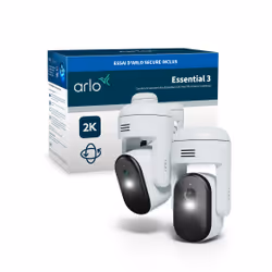 Arlo Essential Caméra de sécurité 3 2K Pan-Tilt-Zoom, pack de 2 - Vue supplémentaire 2