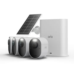 Arlo Ultra Caméra de sécurité 3 4K, kit de 4 caméras avec panneau solaire