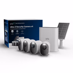 Arlo Ultra Caméra de sécurité 3 4K, kit de 4 caméras avec panneau solaire - Vue supplémentaire 2