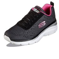 Baskets Skechers Fashion Fit - Bold Boundaries 12719-BKHP - Femme - Noir - Lacets