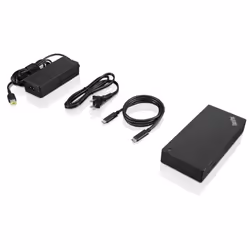 Lenovo 40AS0090EU station d'accueil Avec fil USB 3.2 Gen 1 (3.1 Gen 1) Type-C Noir