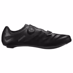 Chaussures de route Mavic Cosmic - Noir - Pointure 46 - Serrage BOA - Compatible Look/Shimano SPD-R