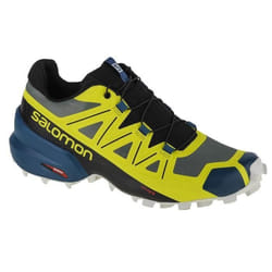 Chaussures de running - SALOMON - Speedcross 5 - Homme - Gris Bleu Jaune