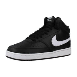 NIKE Baskets Court Vision Mid Noir/Blanc Femme