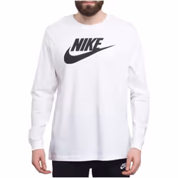 T-Shirt - NIKE - Tee Icon Futura - Homme - Blanc - 100% coton - Regular - Manches courtes - Col arrondi