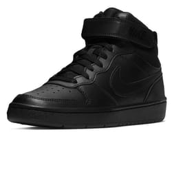 Baskets - NIKE - Court Borough Mid 2 GS - Femme - Noir - Synthétique - Lacets