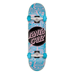 Skateboard Complète Santa Cruz Flier Dot Full - Bleu - 8.00 x 31.25