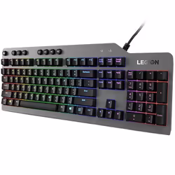 Lenovo Legion K500 clavier USB QWERTY Anglais américain Noir, Gris