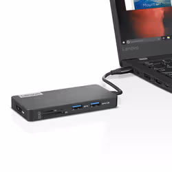 Lenovo GX90T77924 station d'accueil Avec fil USB 3.2 Gen 1 (3.1 Gen 1) Type-C Gris - Vue supplémentaire 4
