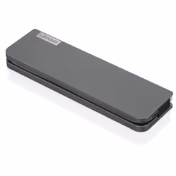 Lenovo 40AU0065UK, Avec fil, USB 3.2 Gen 1 (3.1 Gen 1) Type-C, 3,5 mm, 10,100,1000 Mbit/s, Noir, Secteur