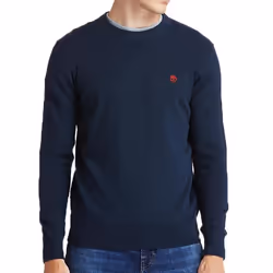 Pull col rond coton bio Timberland Williams River