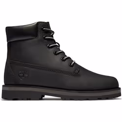 Bottines - Timberland - COURMA KID - Noir - Garçon - Moyenne - Cuir - Lacets