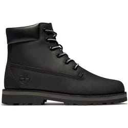Bottines - Timberland - COURMA KID - Noir - Garçon - Moyenne - Cuir - Lacets