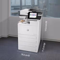 HP Color LaserJet Enterprise Flow Imprimante multifonction M776z, Impression, copie, numérisation et fax, Impression sur façade par port USB - Vue supplémentaire 10