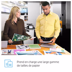 HP Color LaserJet Enterprise Flow Imprimante multifonction M776z, Impression, copie, numérisation et fax, Impression sur façade par port USB - Vue supplémentaire 7