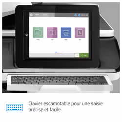 HP Color LaserJet Enterprise Flow Imprimante multifonction M776z, Impression, copie, numérisation et fax, Impression sur façade par port USB - Vue supplémentaire 9