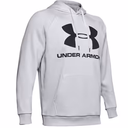 Under Armour UA Rival Fleece Logo, Adulte, Mâle, Sweat à capuche, Gris, S, SML