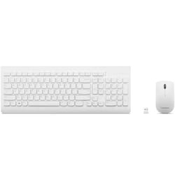 Lenovo GX30W75336 clavier Souris incluse USB + Bluetooth QWERTY Blanc