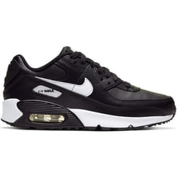 Baskets - NIKE - AIR MAX 90 GS - Enfant - Noir - Garçon - Lacets - Plat - Cuir