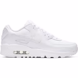 Baskets Nike Air Max 90 Ltr (Gs) - NIKE - Garçon - Blanc - Enfant - Plat - Lacets - Synthétique