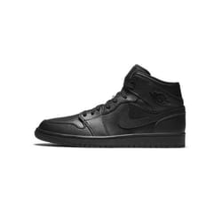 Basket Nike AIR JORDAN 1 MID - Homme - Cuir - Noir - Semelle Air-Sole